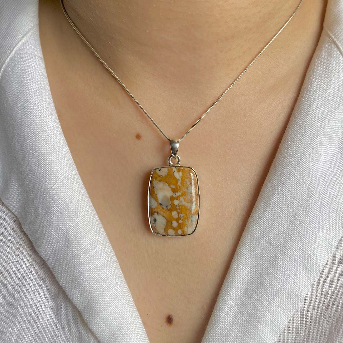 Deerfawn Jasper Pendant-(DFJ-P-37.)